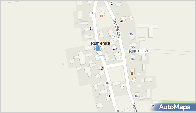 Rumienica, Rumienica, 14, mapa Rumienica