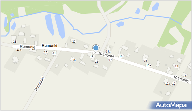 Rumunki, Rumunki, 19B, mapa Rumunki