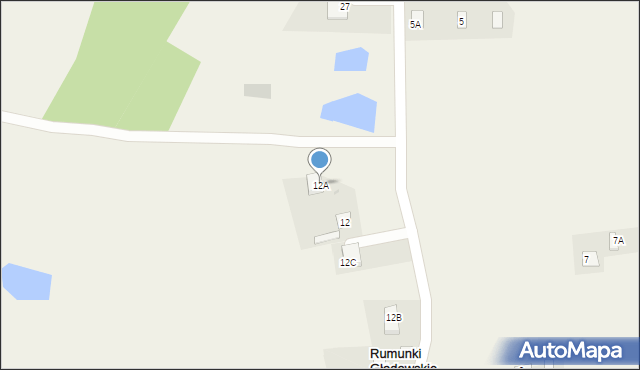 Rumunki Głodowskie, Rumunki Głodowskie, 12A, mapa Rumunki Głodowskie