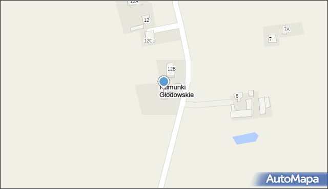 Rumunki Głodowskie, Rumunki Głodowskie, 12d, mapa Rumunki Głodowskie