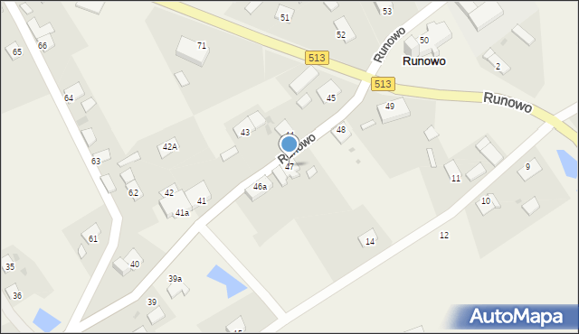 Runowo, Runowo, 47, mapa Runowo