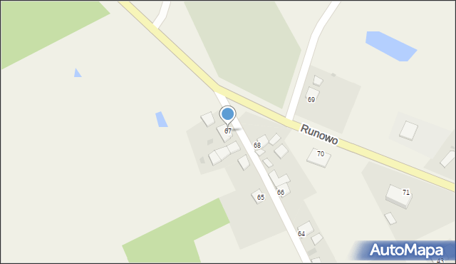 Runowo, Runowo, 67, mapa Runowo