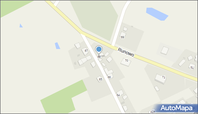 Runowo, Runowo, 68, mapa Runowo