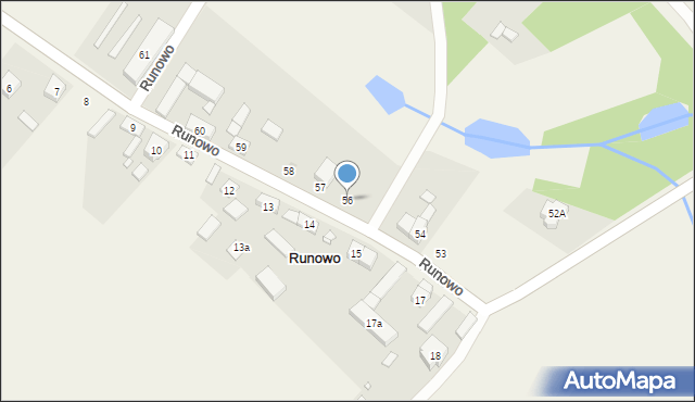 Runowo, Runowo, 56, mapa Runowo