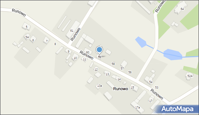 Runowo, Runowo, 59, mapa Runowo