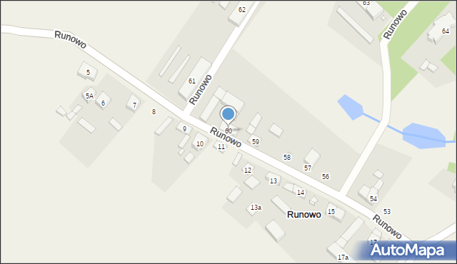 Runowo, Runowo, 60, mapa Runowo