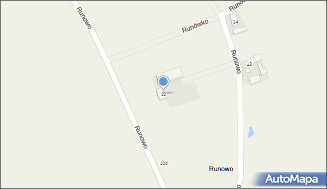 Runowo, Runowo, 12, mapa Runowo