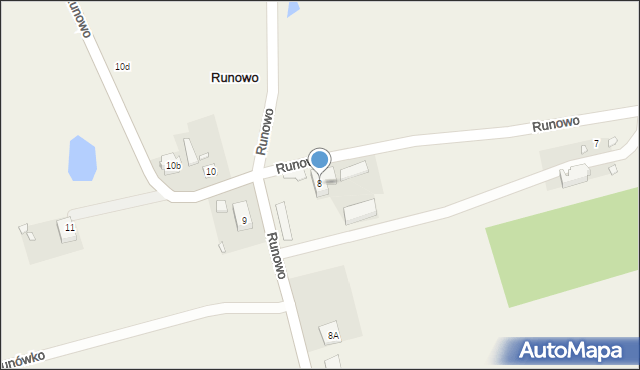 Runowo, Runowo, 8, mapa Runowo