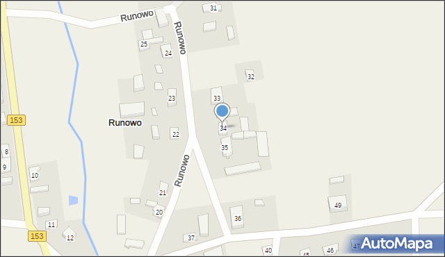 Runowo, Runowo, 34, mapa Runowo