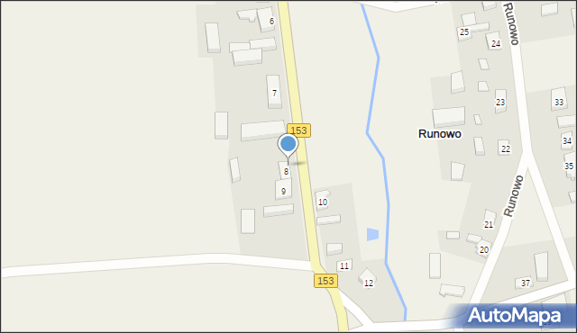 Runowo, Runowo, 8A, mapa Runowo