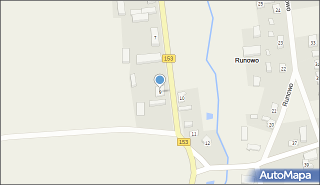 Runowo, Runowo, 9, mapa Runowo