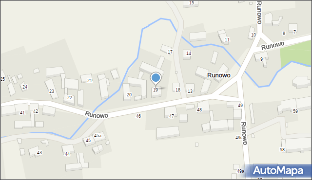 Runowo, Runowo, 19, mapa Runowo