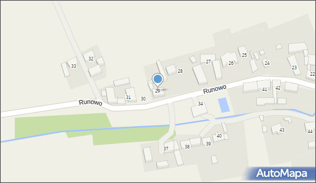 Runowo, Runowo, 29, mapa Runowo