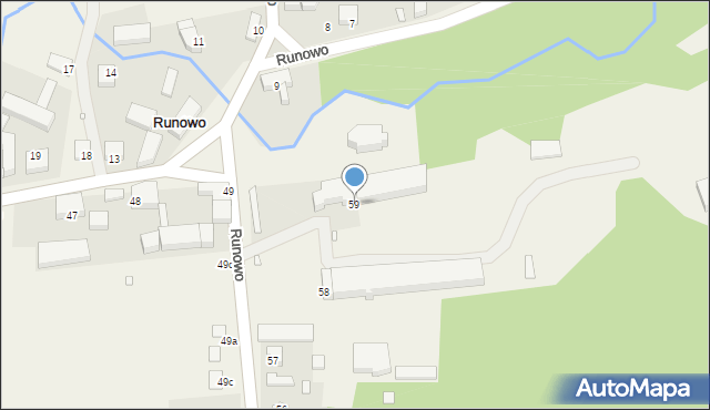 Runowo, Runowo, 59, mapa Runowo