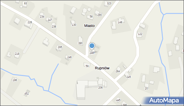 Rupniów, Rupniów, 240, mapa Rupniów