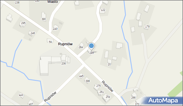 Rupniów, Rupniów, 245, mapa Rupniów