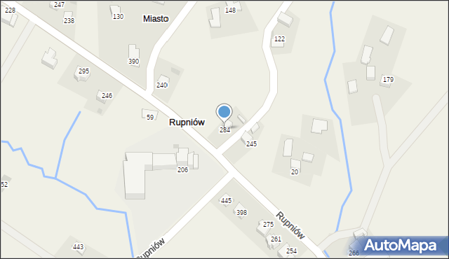 Rupniów, Rupniów, 284, mapa Rupniów