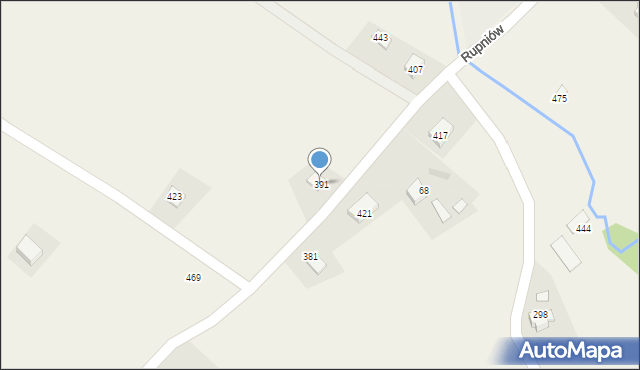 Rupniów, Rupniów, 391, mapa Rupniów