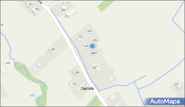 Rupniów, Rupniów, 408, mapa Rupniów