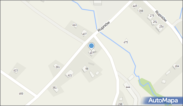 Rupniów, Rupniów, 417, mapa Rupniów