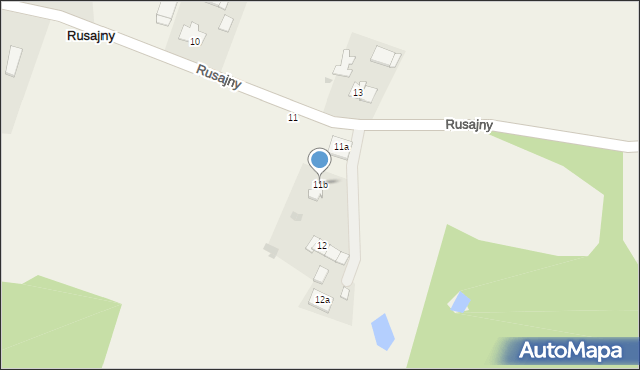 Rusajny, Rusajny, 11b, mapa Rusajny