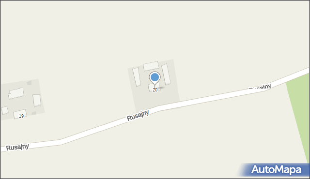 Rusajny, Rusajny, 20, mapa Rusajny