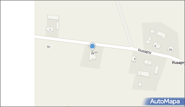 Rusajny, Rusajny, 6a, mapa Rusajny