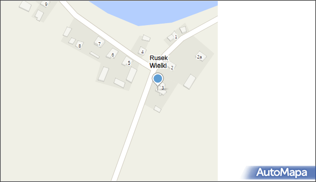 Rusek Wielki, Rusek Wielki, 3A, mapa Rusek Wielki