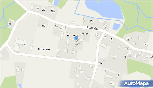 Rusinów, Rusinów, 21, mapa Rusinów