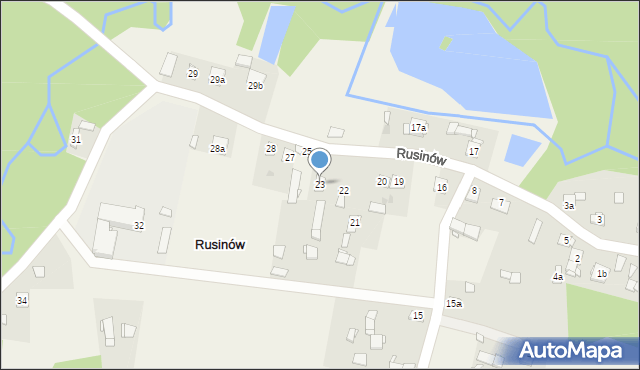 Rusinów, Rusinów, 23, mapa Rusinów