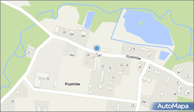 Rusinów, Rusinów, 26, mapa Rusinów