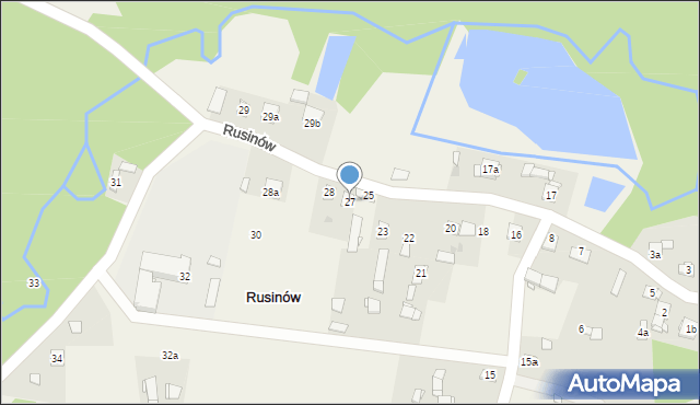 Rusinów, Rusinów, 27, mapa Rusinów
