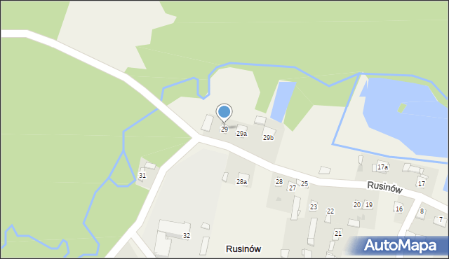 Rusinów, Rusinów, 29, mapa Rusinów