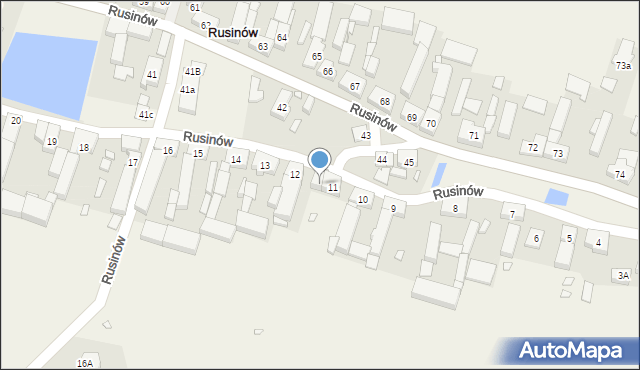 Rusinów, Rusinów, 12a, mapa Rusinów