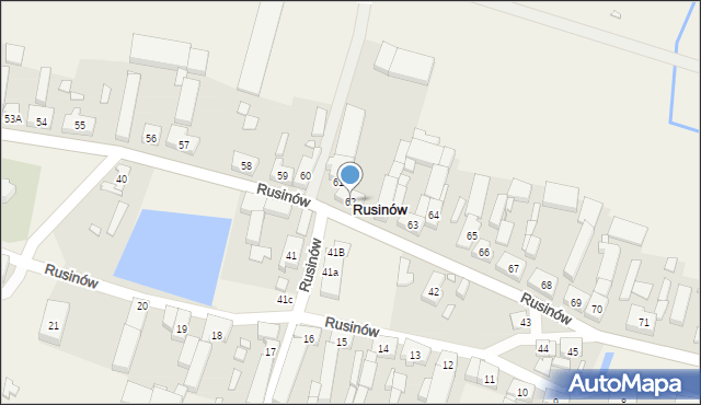 Rusinów, Rusinów, 62, mapa Rusinów