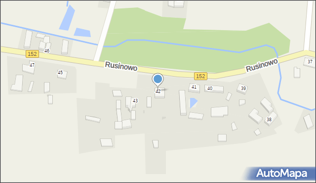 Rusinowo, Rusinowo, 42, mapa Rusinowo