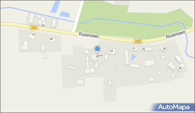 Rusinowo, Rusinowo, 43, mapa Rusinowo