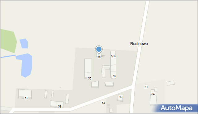 Rusinowo, Rusinowo, 56, mapa Rusinowo