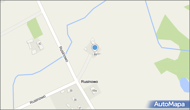 Rusinowo, Rusinowo, 69, mapa Rusinowo