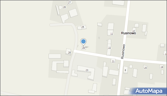 Rusinowo, Rusinowo, 24, mapa Rusinowo