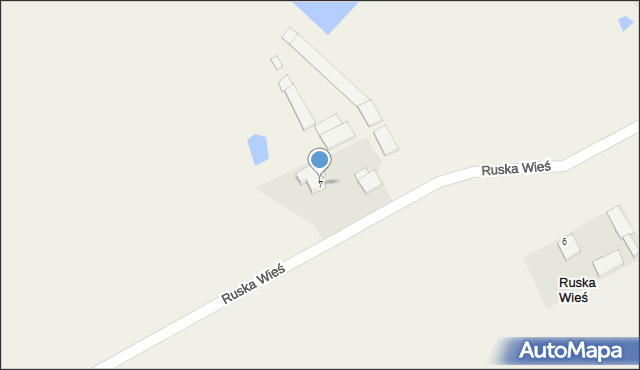 Ruska Wieś, Ruska Wieś, 7, mapa Ruska Wieś