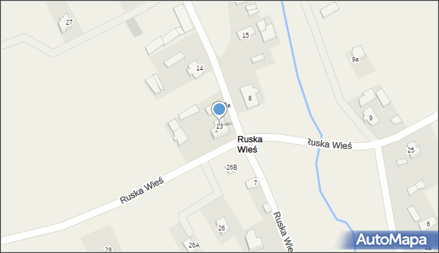 Ruska Wieś, Ruska Wieś, 13, mapa Ruska Wieś