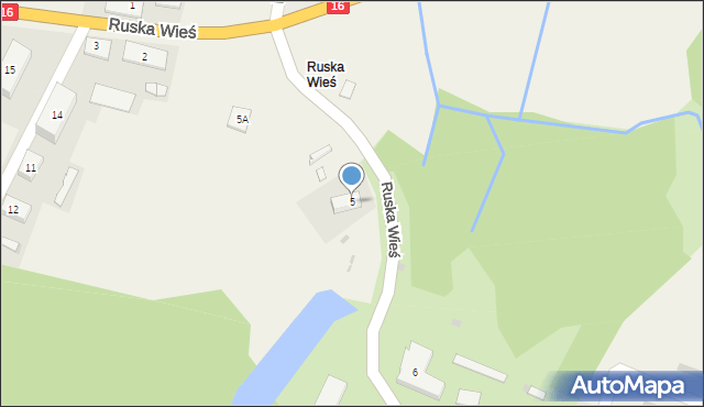 Ruska Wieś, Ruska Wieś, 5, mapa Ruska Wieś