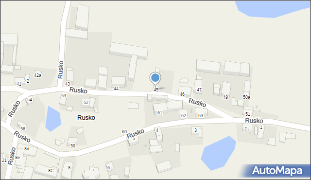 Rusko, Rusko, 45, mapa Rusko