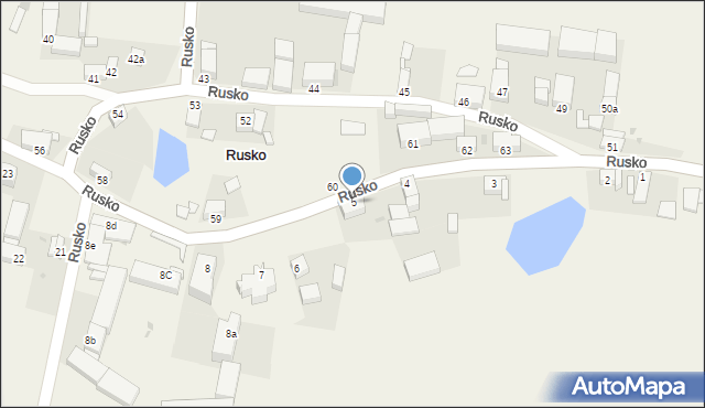 Rusko, Rusko, 5, mapa Rusko