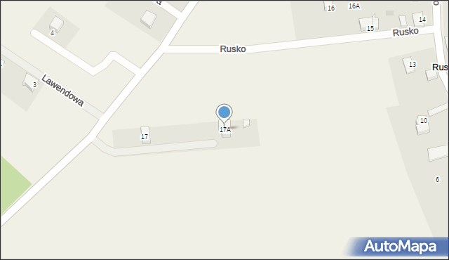 Rusko, Rusko, 17A, mapa Rusko