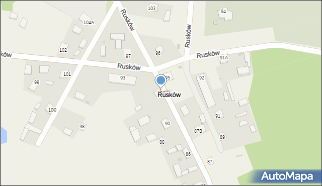 Rusków, Rusków, 93A, mapa Rusków