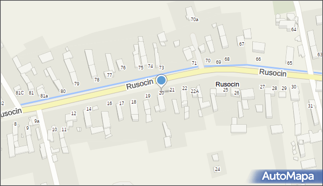 Rusocin, Rusocin, 20, mapa Rusocin