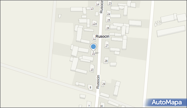 Rusocin, Rusocin, 11, mapa Rusocin