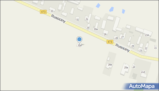 Rusociny, Rusociny, 31a, mapa Rusociny